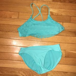 Teal child swimsuit!!!